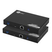 SIIG HDMI KVM Extender: 4K@60Hz, 230ft Range, USB Ports & Audio Extraction - CE-H27811-S1 Kit