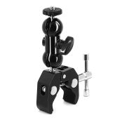 Buy SLOW DOLPHIN Camera Clamp Mount - Versatile Super Clamp with Double Ballhead for DSLR & Field Monitors