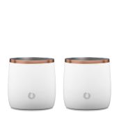 SNOWFOX Premium Vacuum Insulated Whiskey Rocks Glass Set - Elegant Lowball Glasses for Cold Cocktails & Old Fashioned Drinks