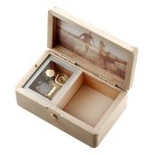SOFTALK Vintage Musical Jewelry Box - Customizable Photo Case for Gifts | Perfect for Christmas, Birthdays & Valentine's Day