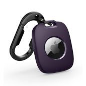 Buy SURITCH Dark Purple AirTag Holder - Shockproof TPU Case with Carabiner for Kids, Pets, Keys & Luggage