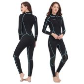 Seaskin Mens 3mm Shorty Wetsuit Full Body Diving Suit Front Zip for Diving Snorkeling Surfing Swimming Small