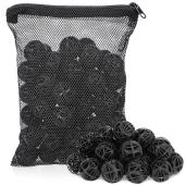 Segarty Aquarium Bio Balls, 1 inch Koi Pond Filter Media Bio Ball with Sponge for Aquarium Filter Canister Filter Biological Filtration for
