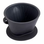 Segarty Silicone Pour Over Coffee Dripper, Black Collapsible Coffee Maker Single Cup with Storage Pouch, Camping Pourover Coffee Slow Brewer for