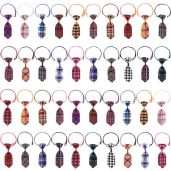 Segarty Small Dog Ties, 40 PCS Assorted Pattern Adjustable Pet Bow Ties for Small Dogs Bows Cats Grooming Bowties Puppy Neckties Festival Party