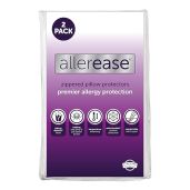 AllerEase Pillow Protectors Set of 2 - Temperature Balancing, Breathable & Allergist Recommended for Standard/Queen Pillows