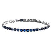 Shop LC Blue Cubic Zirconia Tennis Bracelet - Stackable Wedding Jewelry & Perfect Christmas Gifts for Women