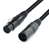 SiYear DMX-512 XLR 5 Pin Male to Female Lighting Cable - 1.5M/5FT for Professional DMX Lighting