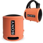 Silicone Cover Case for Sony SRS-XB13/XB100 - Coral Pink Protective Sleeve for Extra BASS Wireless Speaker Accessories
