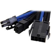Silverstone 8-Pin EPS12V Power Supply Cable Extension - High-Quality Sleeved Connector (PP07-EPS8BA)