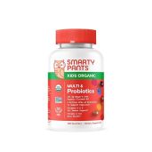 SmartyPants Organic Kids Multivitamin Gummies: Immune Support with Probiotics, Omega 3, Vitamins & Zinc - 120 Count