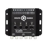 SoundQubed Active 5-Channel Car Audio Line Out Converter - High to Low Signal Adapter for Superior Sound Quality