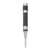 "Starrett 18A Steel Automatic Center Punch - Adjustable Stroke, 5" Length, Lightweight Knurled Handle"