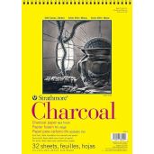 Strathmore 300 Series Charcoal Paper Pad 9x12 - 32 Sheets for Artists & Students | Ideal for Charcoal & Pastel