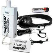 SuperEar SE5000 Personal Sound Amplifier: 50dB Gain, Pocket-Sized, Ideal for Seniors & Audiologists