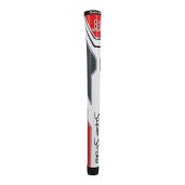 SuperStroke Traxion Tour Golf Grip: Enhanced Feedback & Stability in White/Red/Gray Standard Size