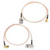 Superbat SMA to BNC Coaxial Cable Pigtail RG316 Jumper 20 Inch Pack of 2