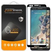 Supershieldz 2 Pack Tempered Glass Screen Protector for Google Pixel 3 - Full Coverage, Anti-Scratch, Bubble Free