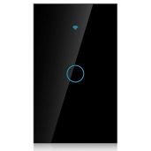 Highly Sensitive Remote Switch for Google - 1-Way AC Control with Touch Keys (Black)