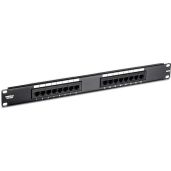 TRENDnet 16-Port Cat6 Patch Panel - 1U Rackmount, Compatible with Cat3-Cat6, Ideal for Gigabit Ethernet Connections