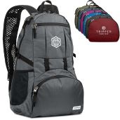 TRIPPED 35L Foldable Backpack - Lightweight, Packable, Ideal for Travel & Hiking in Granite Grey