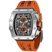 Luxury TSAR BOMBA Men's Watch: Japan Quartz, Sapphire Glass, 50M Waterproof, Chronograph & Luminous Calendar