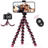 TalkWorks Flexible Tripod for iPhone & Android - Bendable Legs, Mini Remote for Selfies & Vlogging - Perfect for Beauty & Live Streaming