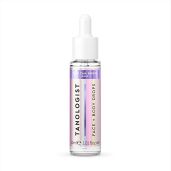 Tanologist Dark Self Tan Drops - Vegan Bronzing & Illuminating Tanning Solution for Face & Body - 1.01 Fl Oz