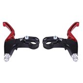 Top BMX Bike Brake Levers: Evercross Aluminium Alloy Handbrake Handles in 4 Colors - Red, Blue, Black & Green