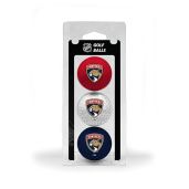 Florida Panthers Golf Balls - 3 Pack Regulation Size with Full Color Team Imprint