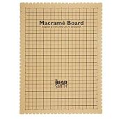 "Beadsmith Macrame Board 11.5x15.5" - Perfect Foam Tool for Knotting & Bracelet Projects with Grid & Instructions"