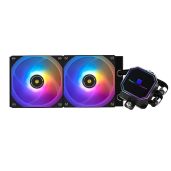 Thermalright Frozen Prism 240 Black ARGB Liquid CPU Cooler for AMD/Intel - 120mm PWM Fan, High Performance Water Cooling