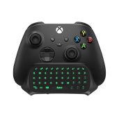 TiMOVO Green Backlight Wireless Chatpad for Xbox One & Series X/S - Mini Keyboard with Headset Jack & 2.4G Receiver