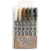 Tim Holtz Distress Crayon Set #3: Vibrant Colors for Creative Crafting
