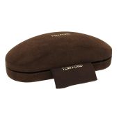 Tom Ford Medium Dark Brown Sunglass Case: Stylish Protection for Your Shades