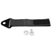 High Strength Racing Tow Strap - 10,000 lbs Universal Tow Rope for Front/Rear Bumper Towing (Black)