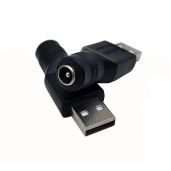 Traovien USB to DC Power Adapter - 2PCS 5V Connector for USB Devices & Laptops | USB 2.0 Male to 5.5mm x 2.1mm Female