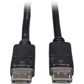 Tripp Lite 25-ft DisplayPort Cable with Latches - 1080p DP to DP, Black (P580-025) for Reliable Connectivity