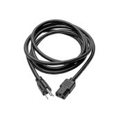 Tripp Lite 12-ft Heavy Duty Power Cord 15A 14AWG NEMA 5-15P to IEC-320-C13 - Reliable Black Cable for Computers