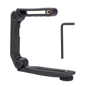 "U-Grip Camera Handle Stabilizer for ORDRO: Foldable Handheld Gimbal Accessory with 1/4" Threaded Interface"