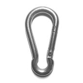 "Buy US Stainless Steel 316 Spring Hook Carabiner No Eye 5/16" (8mm) - Marine Grade Quality for Durability"