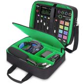 USA GEAR Audio Mixer Case - Podcast Mixer Travel Case with Scratch-Resistant Interior and Customizable Storage - Compatible with RODECaster Pro,