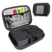 USA GEAR Hard Shell Cosmetic Travel Bag - Weather Resistant Organizer for Beauty Products & Toiletries