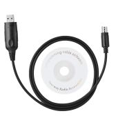 USB Programming Cable & Driver CD for Yaesu FT-7800R, FT-7900R, FT-8800R, FT-8900R - Compatible Two Way Radio Accessories