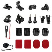 Universal Action Camera Accessory Kit for GoPro Hero 13-5, Insta360, DJI OSMO, AKASO - Helmet & Tripod Mounts Included
