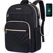 "VANKEAN 15.6" Laptop Backpack: Stylish, Waterproof Work Bag with USB Port for Men & Women - Perfect for College & Travel"
