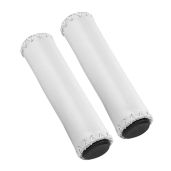 VGEBY1 Hand-Stitched PU Bike Handlebar Grips - White Cycling Accessories for Comfort & Style