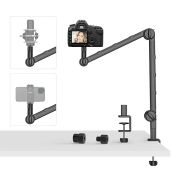 VIJIM LS25 Camera Desk Mount: Flexible Overhead Webcam Stand for Photography & Live Streaming