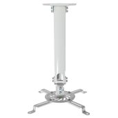 VIVO Universal Extending Ceiling Projector Mount - Height Adjustable, White MOUNT-VP02W for Optimal Projection
