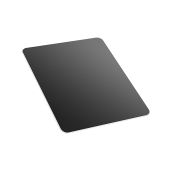 Vaydeer Hard Metal Mouse Pad Ultra Thin Waterproof Double Side Gaming Office Mat 11.81X9.45 Inch Black Aluminum Smooth Surface